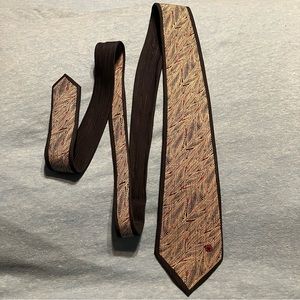 Mila Schön Italian Silk Tie Vintage 3 1/2 inch wide